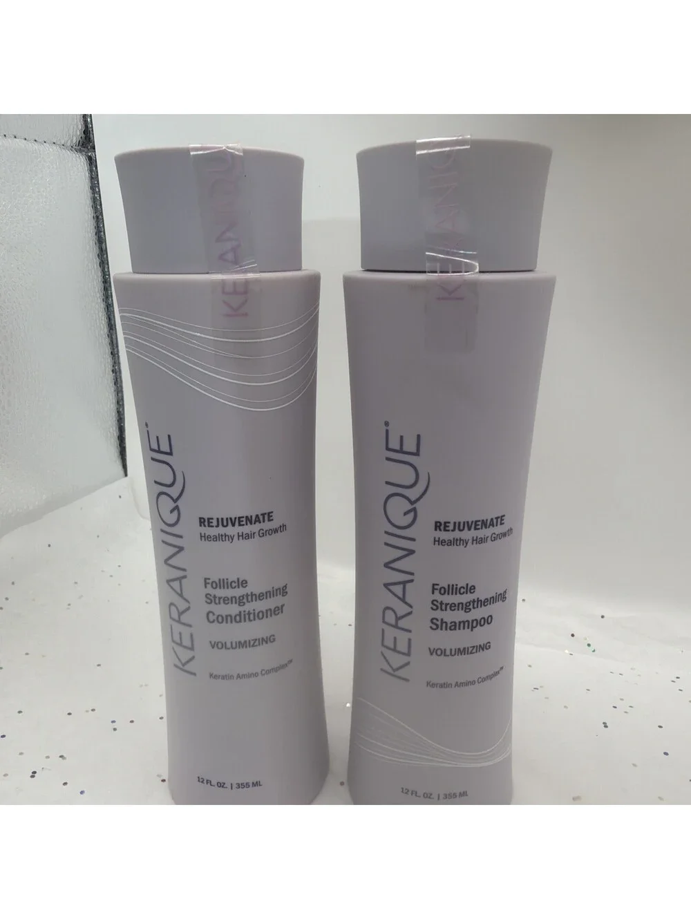 Keranique Volumizing Shampoo & Conditioner Set 8oz Thickening Hair Duo Women